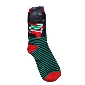Eros Christmas motif trouser socks